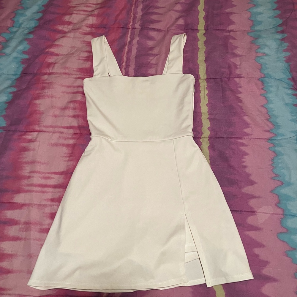 Reformation Daria Ecomove exercise dress (white)